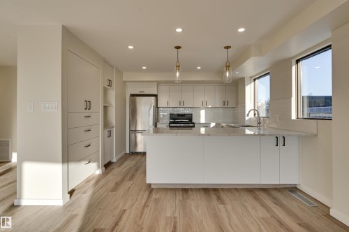 11960 100 Avenue, Edmonton, AB - Indoor Photo Showing Kitchen With Upgraded Kitchen