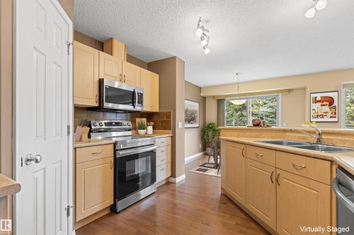 63 1128 156 Street, Edmonton, AB - Indoor Photo Showing Kitchen With Double Sink