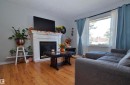 190 Clareview Road, Edmonton, AB  - Indoor Photo Showing Living Room With Fireplace 