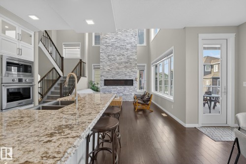 3419 Chickadee Drive, Edmonton, AB - Indoor Photo Showing Kitchen With Double Sink