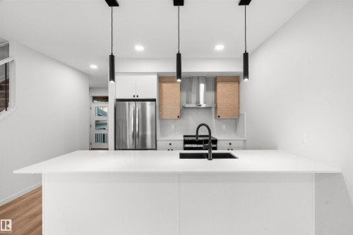 22931 80 Avenue, Edmonton, AB - Indoor Photo Showing Kitchen With Double Sink With Upgraded Kitchen