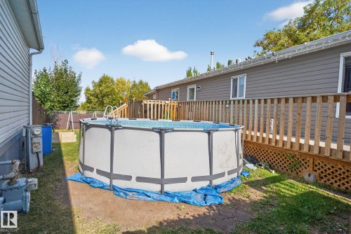 133 Willow Park Estates, Leduc, AB - Outdoor With Above Ground Pool With Exterior