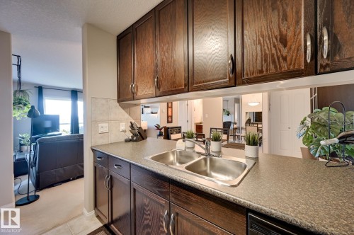 317 1204 156 Street, Edmonton, AB - Indoor Photo Showing Kitchen With Double Sink