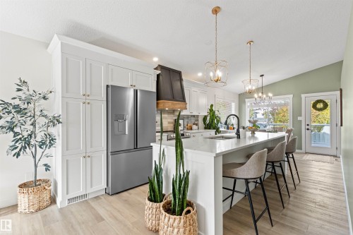 82 Oakridge Drive N, St. Albert, AB - Indoor Photo Showing Kitchen With Upgraded Kitchen