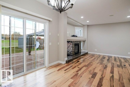 7913 Erasmus Crescent, Edmonton, AB - Indoor With Fireplace