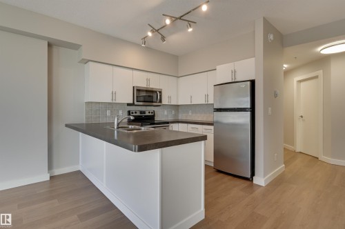2202 10136 104 Street, Edmonton, AB - Indoor Photo Showing Kitchen With Double Sink