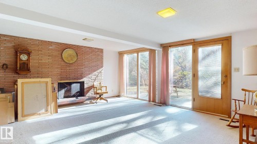 13 Valleyview Crescent, Edmonton, AB - Indoor With Fireplace