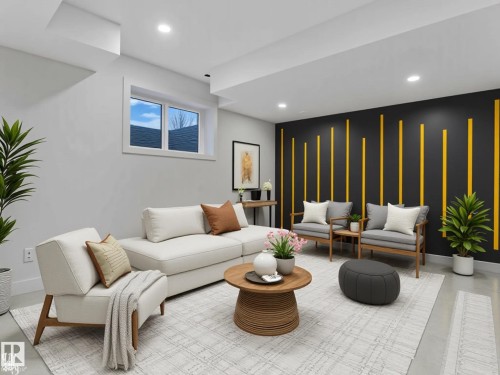 1305 Adamson Drive, Edmonton, AB - Indoor Photo Showing Living Room