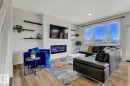 5 Elwyck Gate, Spruce Grove, AB  - Indoor Photo Showing Living Room With Fireplace 