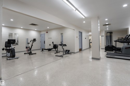 1302 10149 Saskatchewan Drive, Edmonton, AB - Indoor Photo Showing Gym Room