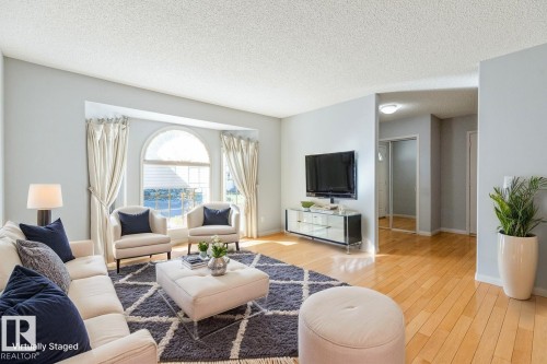 935 Youville Drive W, Edmonton, AB - Indoor Photo Showing Living Room