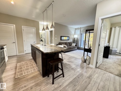 218 508 Griesbach Parade, Edmonton, AB - Indoor Photo Showing Kitchen With Double Sink
