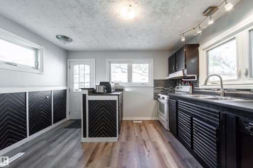 11536 83 Street, Edmonton, AB - Indoor Photo Showing Kitchen With Double Sink