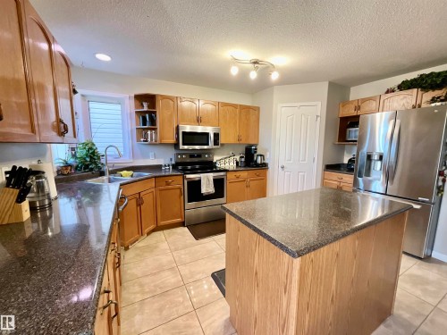 13707 149 Avenue, Edmonton, AB - Indoor Photo Showing Kitchen With Double Sink