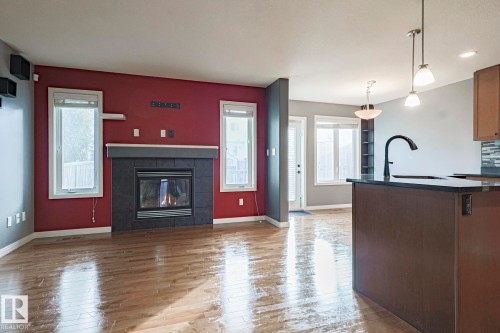 819 172 Street, Edmonton, AB - Indoor Photo Showing Other Room With Fireplace