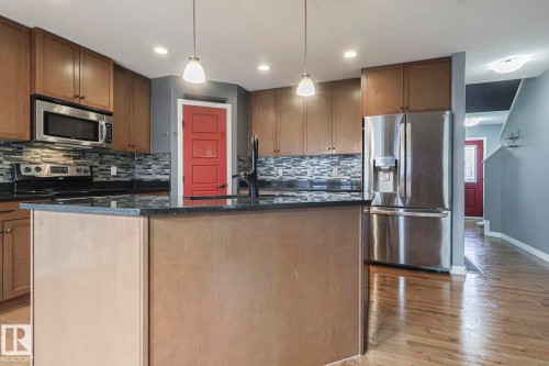 819 172 Street, Edmonton, AB - Indoor Photo Showing Kitchen With Stainless Steel Kitchen