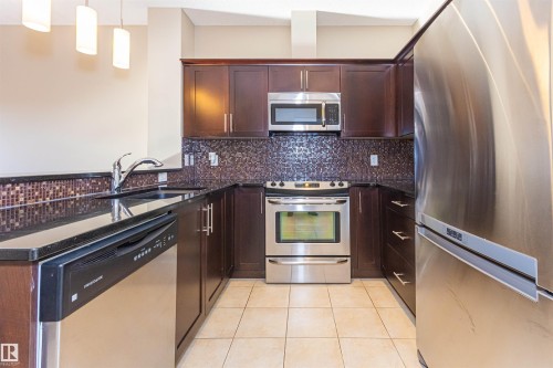 410 2584 Anderson Way, Edmonton, AB - Indoor Photo Showing Kitchen With Double Sink With Upgraded Kitchen
