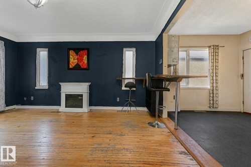 9221 110 Avenue, Edmonton, AB - Indoor With Fireplace