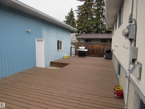 View of deck - 5016 51 Street, Barrhead, AB - Outdoor With Exterior