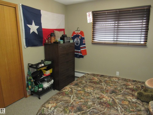 Bedroom with light colored carpet - 5016 51 Street, Barrhead, AB - Indoor Photo Showing Bedroom