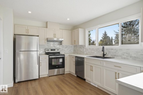 12811/12813 89 Street Nw, Edmonton, AB - Indoor Photo Showing Kitchen With Double Sink With Upgraded Kitchen