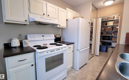 206 10826 113 Street, Edmonton, AB - Indoor Photo Showing Kitchen With Double Sink