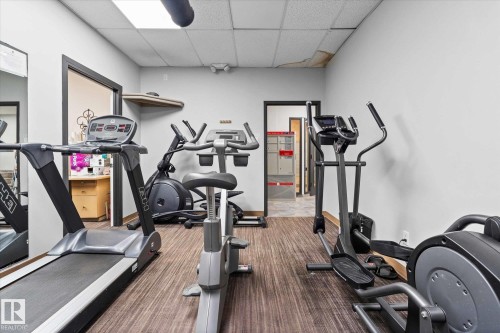 1202 10150 117 Street, Edmonton, AB - Indoor Photo Showing Gym Room