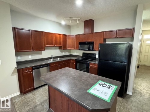 103 3010 33 Avenue, Edmonton, AB - Indoor Photo Showing Kitchen With Double Sink