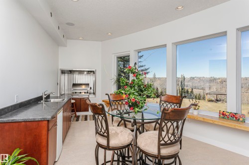 Dining space with recessed lighting - 19103 Ellerslie Road Sw, Edmonton, AB - Indoor