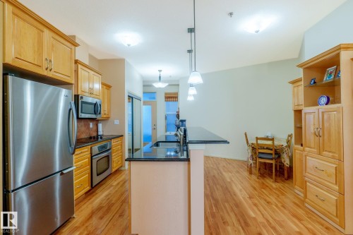 449 4827 104A Street, Edmonton, AB - Indoor Photo Showing Kitchen With Stainless Steel Kitchen