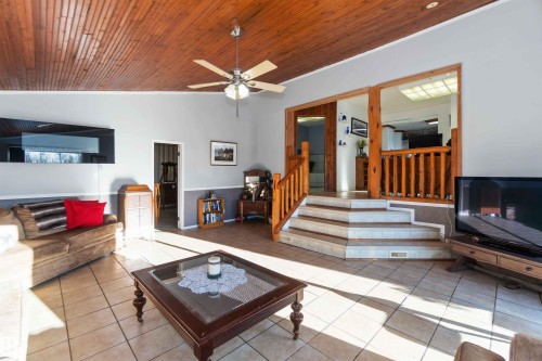 6209 Hwy 633, Rural Lac Ste. Anne County, AB - Indoor Photo Showing Living Room With Fireplace