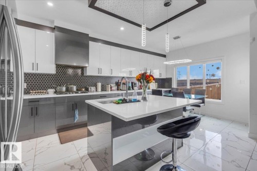 1325 20 Street, Edmonton, AB - Indoor Photo Showing Kitchen With Double Sink With Upgraded Kitchen