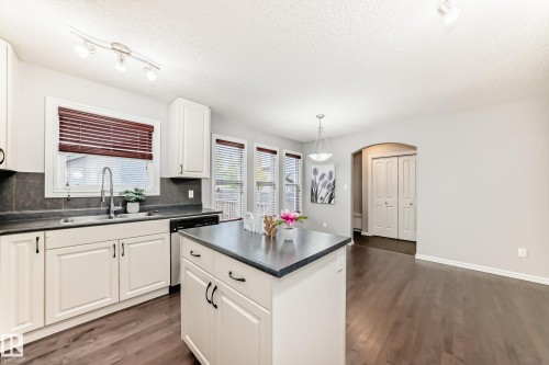 1515 Towne Centre Boulevard, Edmonton, AB - Indoor Photo Showing Kitchen With Double Sink