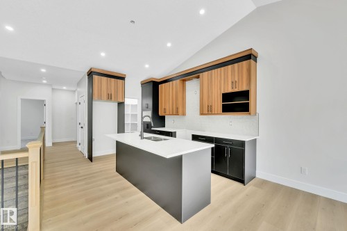 24 104 Allard Link, Edmonton, AB - Indoor Photo Showing Kitchen With Double Sink