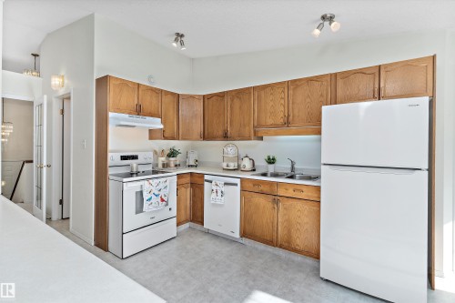 13851 131 Avenue, Edmonton, AB - Indoor Photo Showing Kitchen With Double Sink