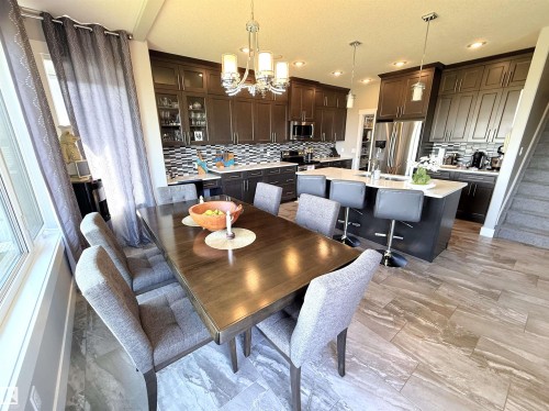 1186 Genesis Lake Boulevard, Stony Plain, AB - Indoor Photo Showing Dining Room