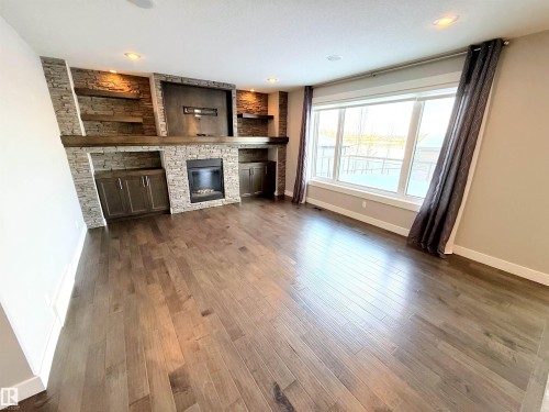 1186 Genesis Lake Boulevard, Stony Plain, AB - Indoor With Fireplace