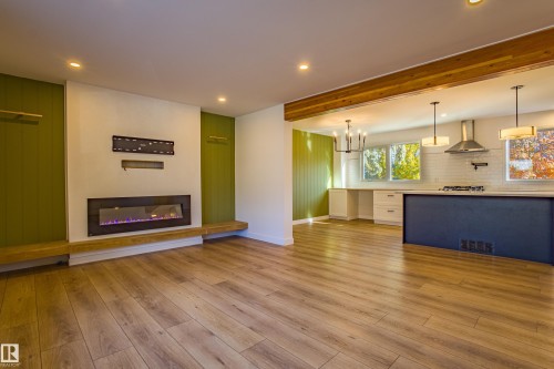 5603 108 Street, Edmonton, AB - Indoor Photo Showing Other Room With Fireplace