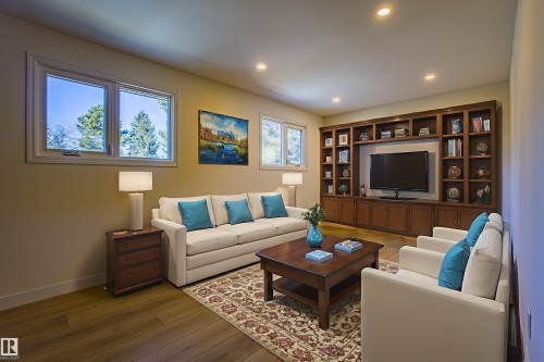 5603 108 Street, Edmonton, AB - Indoor Photo Showing Living Room