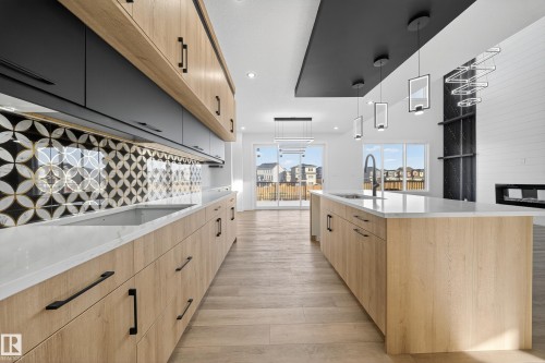 2008 Collip Crescent, Edmonton, AB - Indoor Photo Showing Kitchen With Upgraded Kitchen