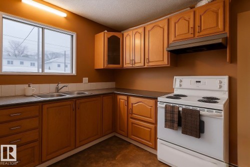 10934 76 Avenue, Edmonton, AB - Indoor Photo Showing Kitchen With Double Sink