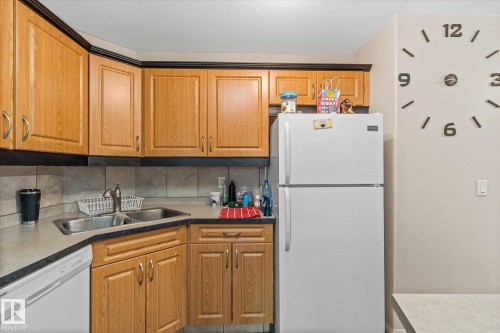 112 9945 167 Street, Edmonton, AB - Indoor Photo Showing Kitchen With Double Sink