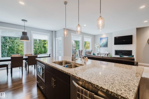 2117 69A Street, Edmonton, AB - Indoor Photo Showing Kitchen With Double Sink With Upgraded Kitchen