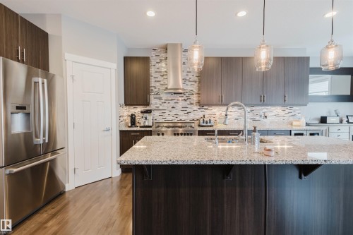 2117 69A Street, Edmonton, AB - Indoor Photo Showing Kitchen With Double Sink With Upgraded Kitchen