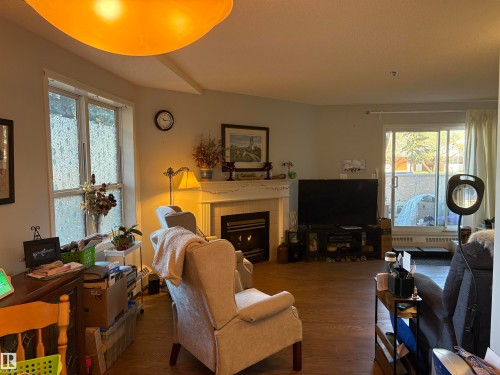 102 17519 98A Avenue, Edmonton, AB - Indoor With Fireplace