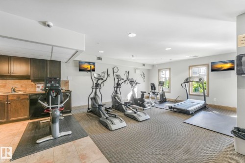 232 1406 Hodgson Way, Edmonton, AB - Indoor Photo Showing Gym Room