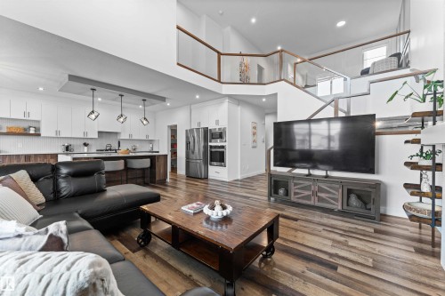 57 Dalquist Bay, Leduc, AB - Indoor Photo Showing Living Room