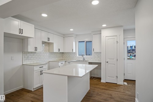 431 Aster Drive, Edmonton, AB - Indoor Photo Showing Kitchen With Upgraded Kitchen