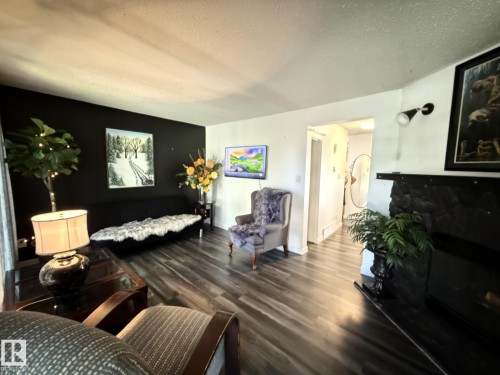 3127 109 Street, Edmonton, AB - Indoor Photo Showing Living Room With Fireplace