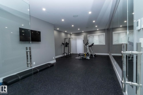 14 3466 Keswick Boulevard, Edmonton, AB - Indoor Photo Showing Gym Room